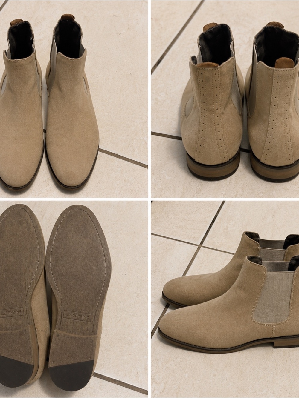 Call It Spring Men's Chukka Boots in Light Tan Suede